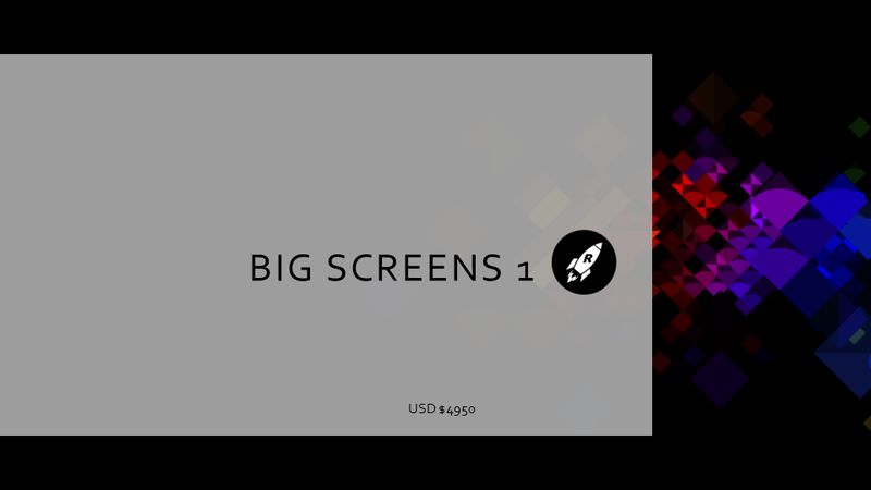 Big Screens 1 - Unreal Virtual Set for Voyager