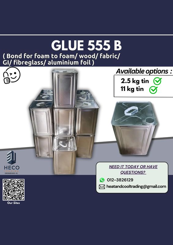 Glue 555B Adhesive Bonding for Foam to Foam/Wood/Fabric/GI/Aluminium Foil/Fibreglass