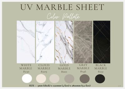 HECO-UV MARBLE SHEET