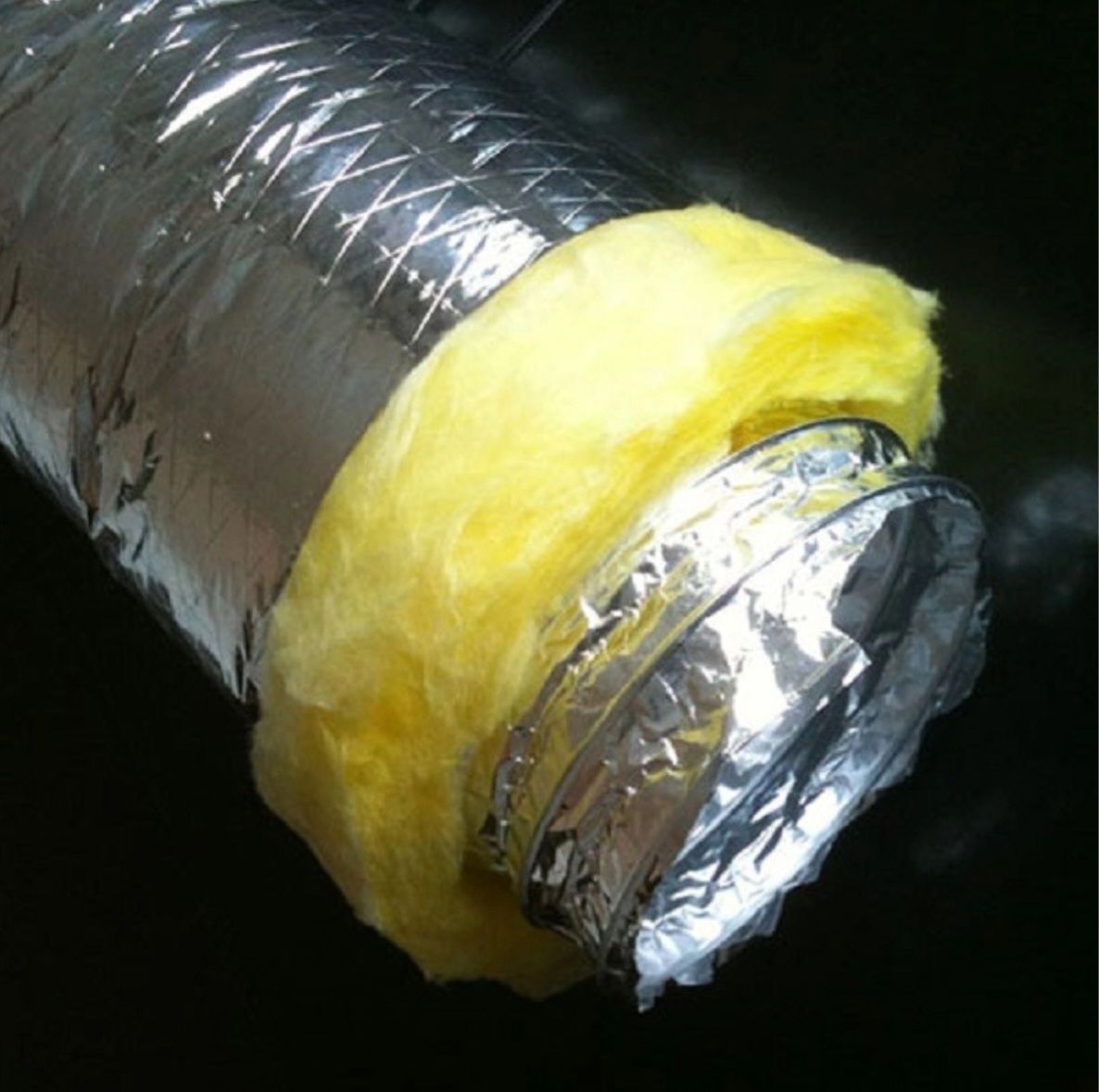 PRE-INSULATED ALUMINIUM FLEXIBLE DUCT 1&quot;X1LBX6&quot;X10M