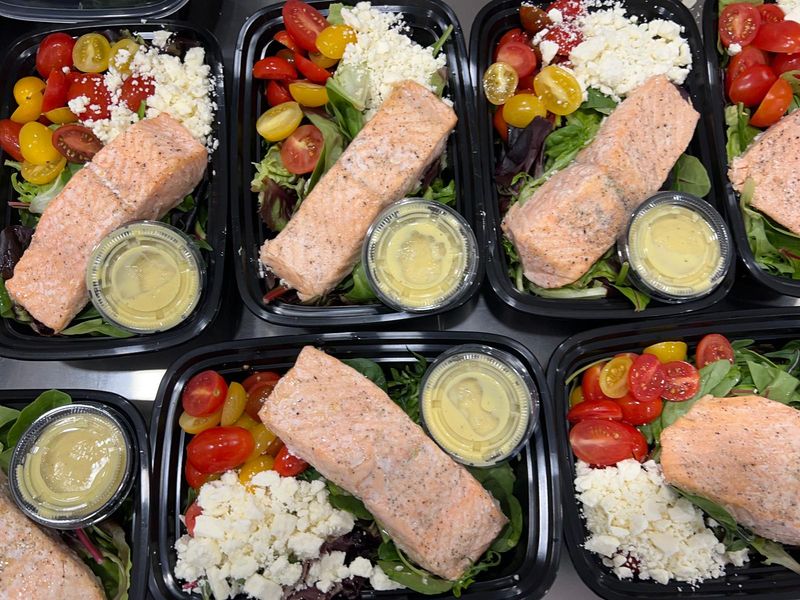 Honey Mustard Salmon Salad