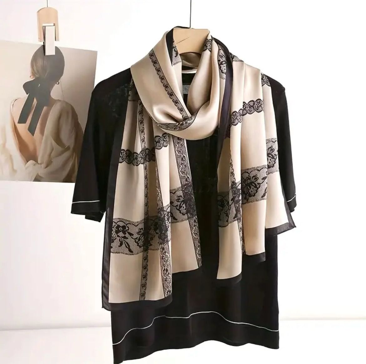 Luna 100% Silk Floral Scarf