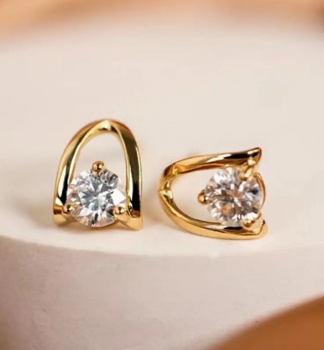 Radiance Arc Moissanite Studs