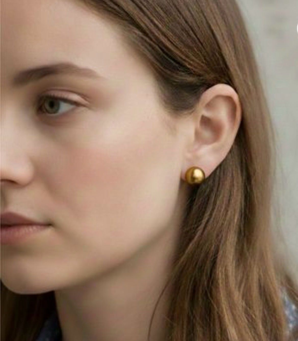 South Sea Gold Pearls Earlwood Earrings