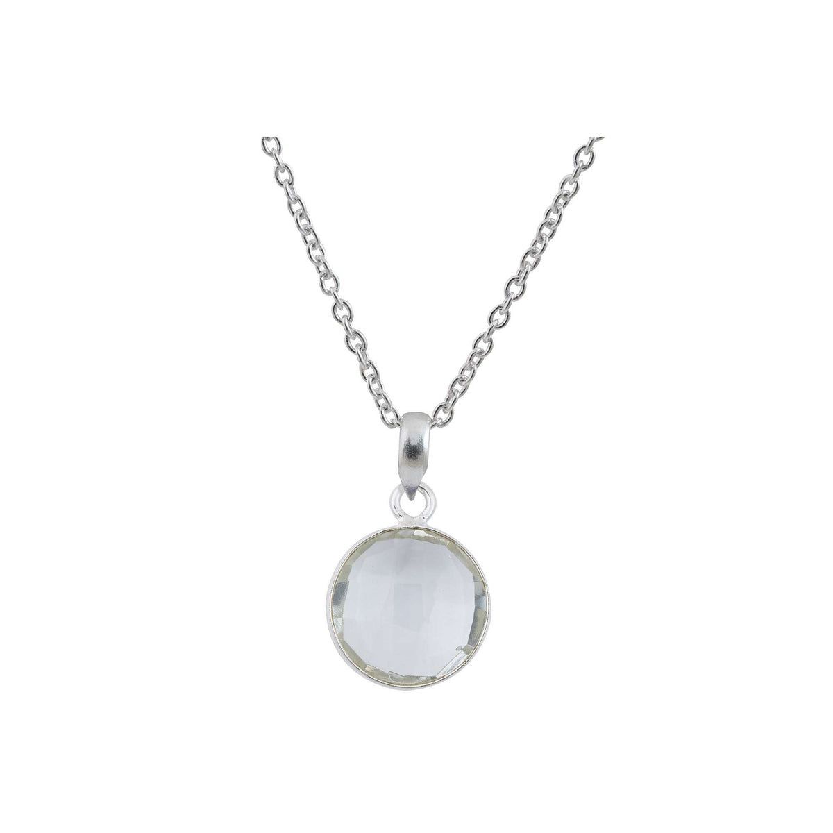 Silver Orbit Herkimer Pendant