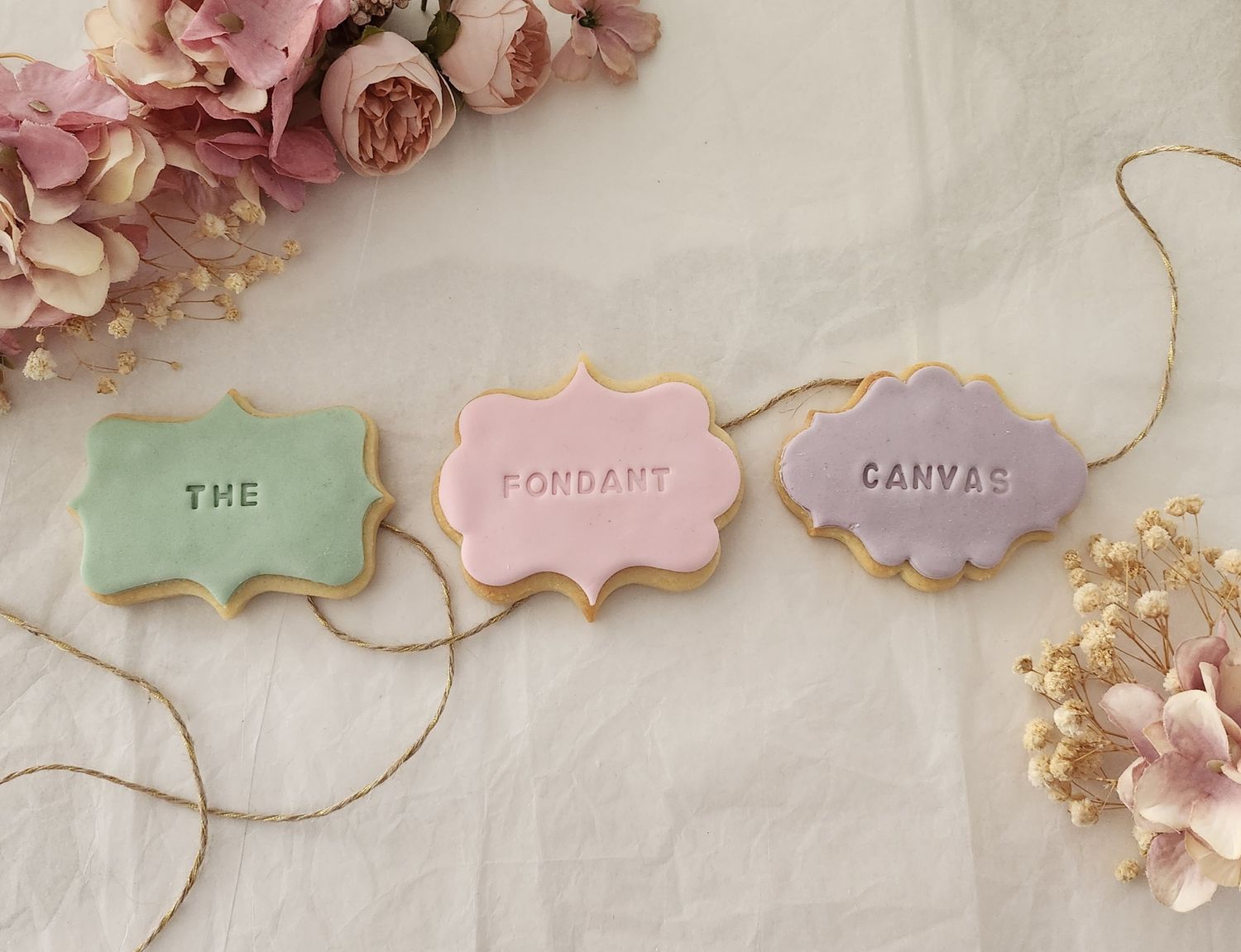 Simple Elegance custom cookie