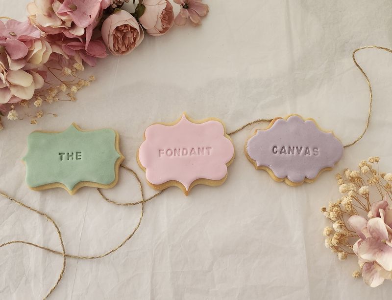 Simple Elegance custom cookie