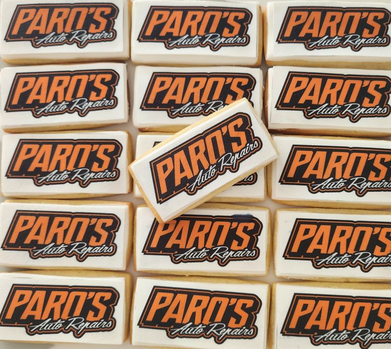 Corporate custom wafer paper printed cookie- 20 pack