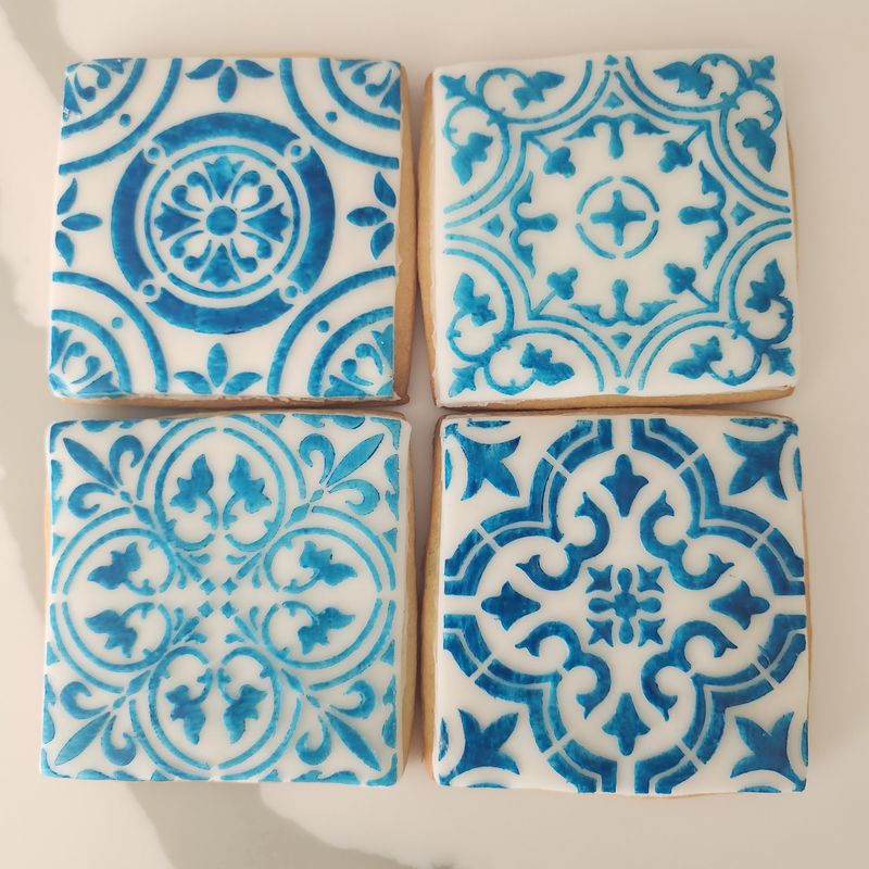 Santorini tile cookie