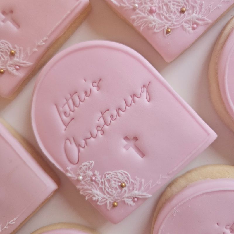 Christening cookie