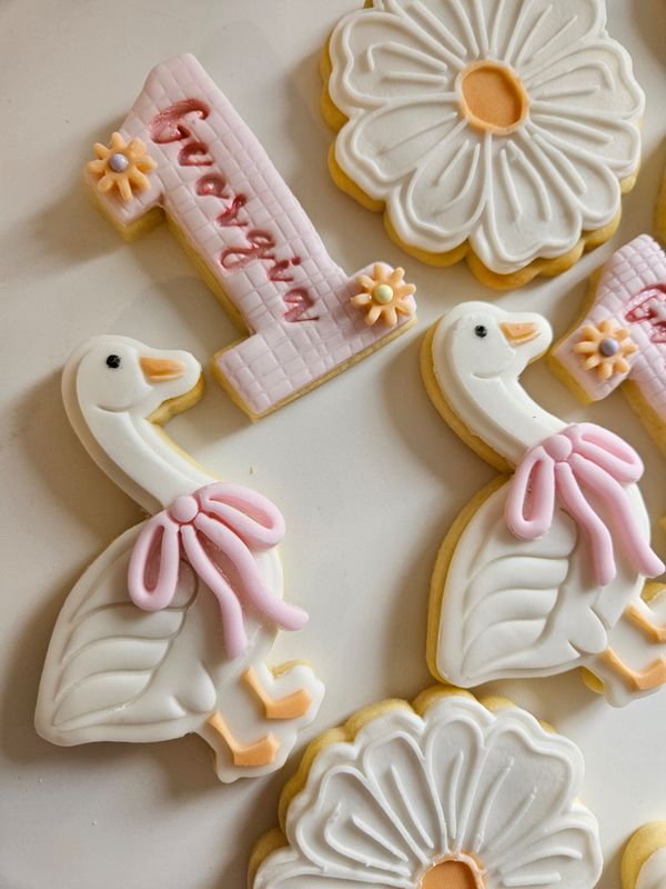 One Silly Goose – First Birthday Cookies
