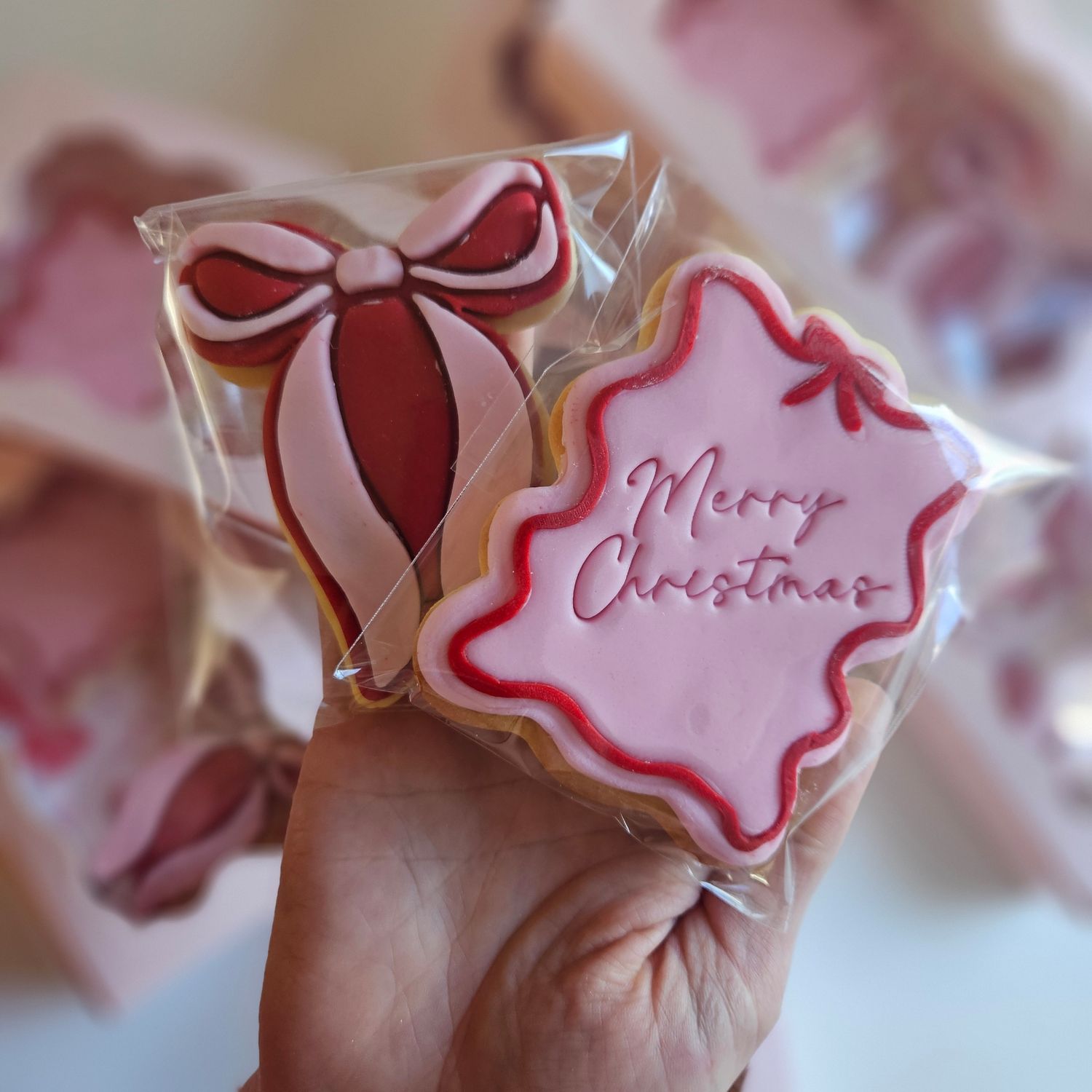 Merry Christmas cookie pack of 2 gift-boxed 