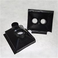 Dual Hose Oil Cooler Duct 8-1/2" x 11"