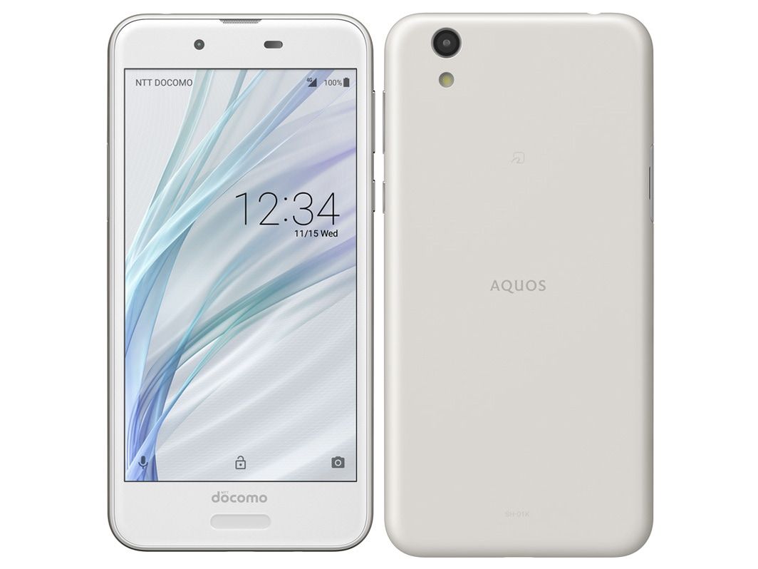  docomo SIMフリー AQUOS Sense SH-01K silky white ホワイト ［sharp] [スマホ][シャープ]