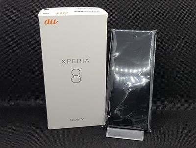 au SIMフリー Xperia 8 SOV42  黒 ブラック　ヘッドセット付き [sony/ソニー][Xperia][STH40D]