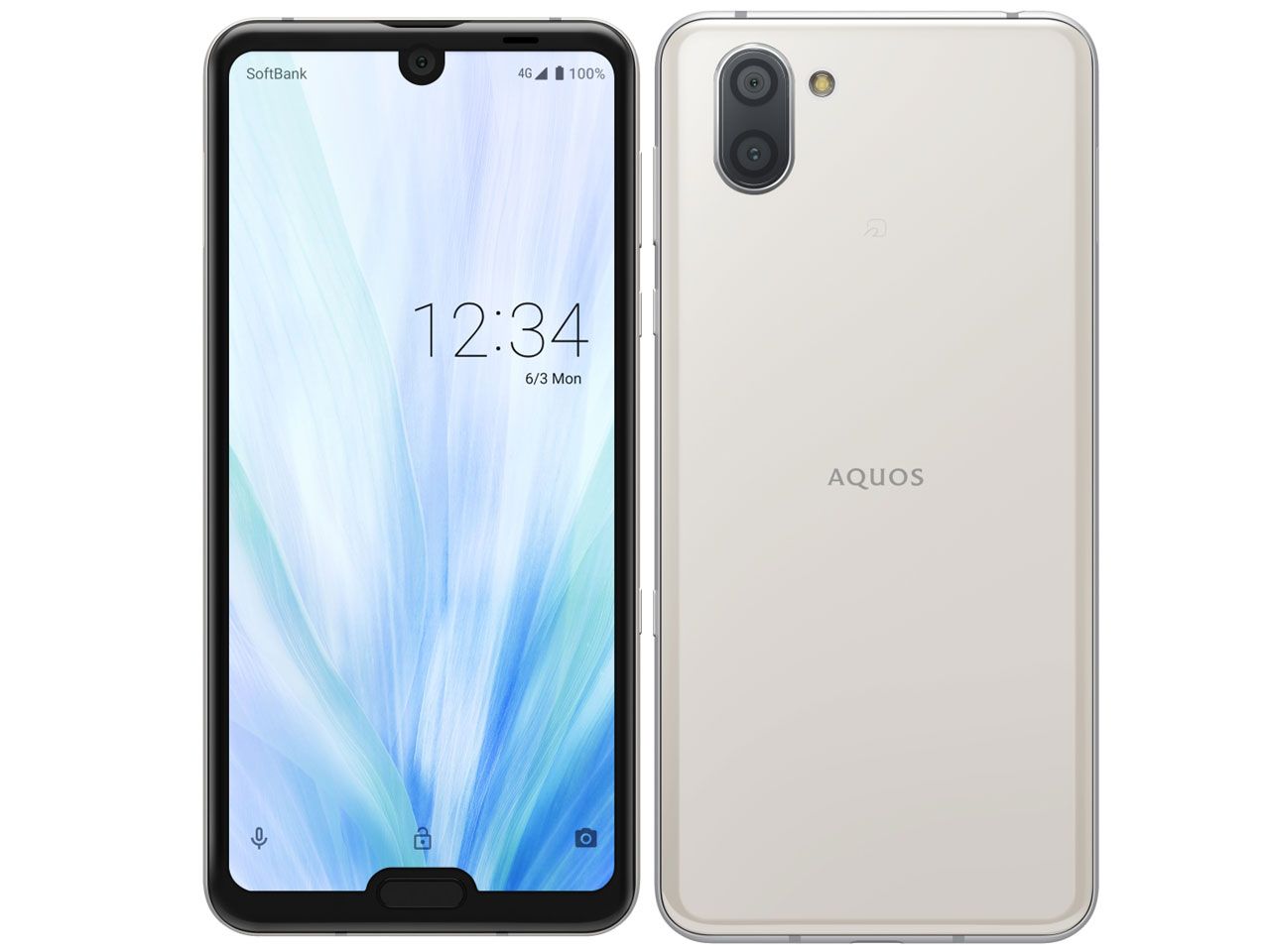 SIMフリー AQUOS R3 808SH Platinum white ホワイト [softbankモデルSIMフリー]