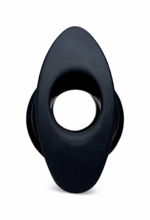 Hive Ass Tunnel Silicone Ribbed Hollow Anal Plug - Small