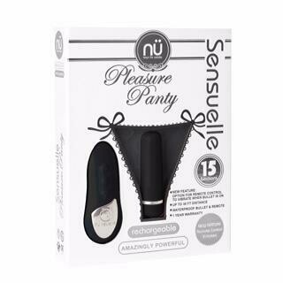 Sensuelle Pleasure Panty Black Remote Control O/S
