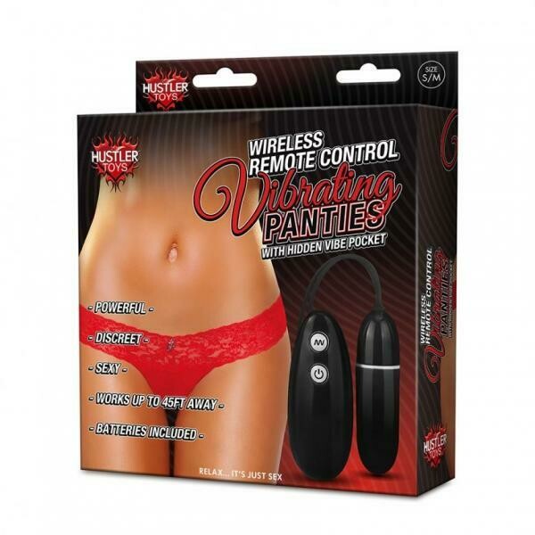 Hustler Wireless Remote Control Vibrating Panties Red