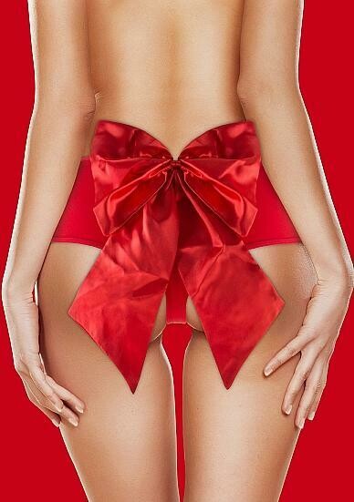 Sexy Bow Vibrating Panty - Red