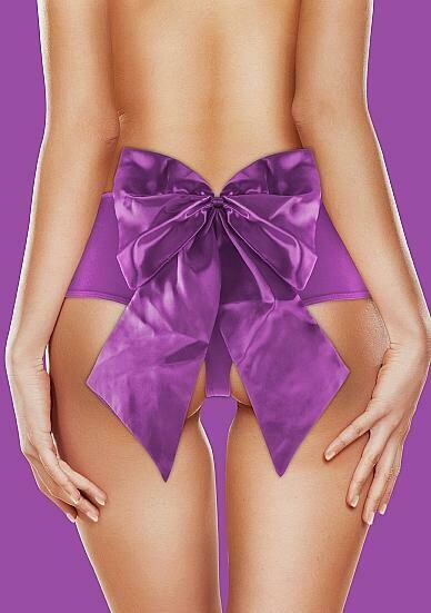 Sexy Bow Vibrating Panty - Purple