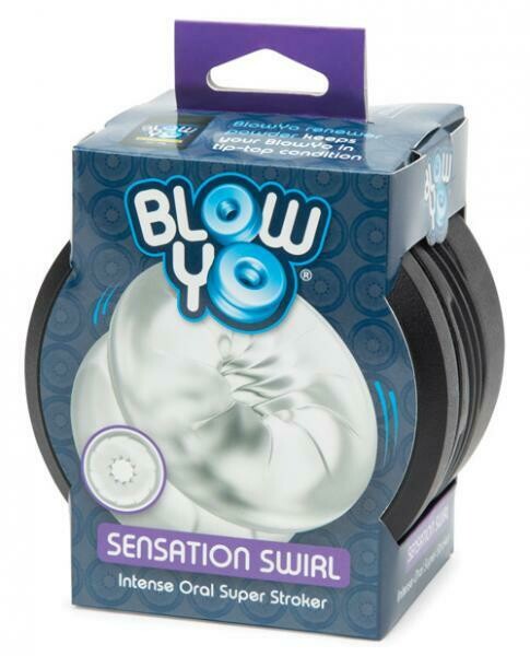 Blowyo Sensation Swirl Intense Oral Super Stroker Clear