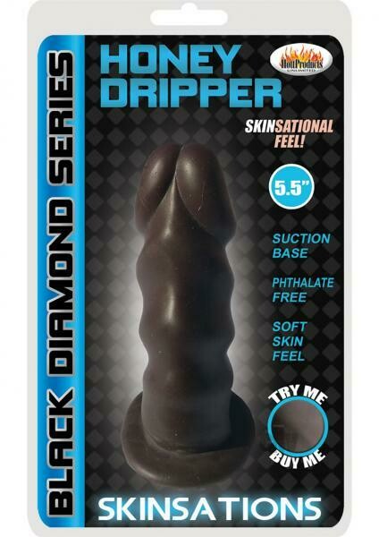 Skinsations Black Honey Dripper 5.5 inches Dildo