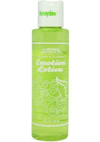 Emotion Lotion Flavored Water Based Warming Lotion Honeydew