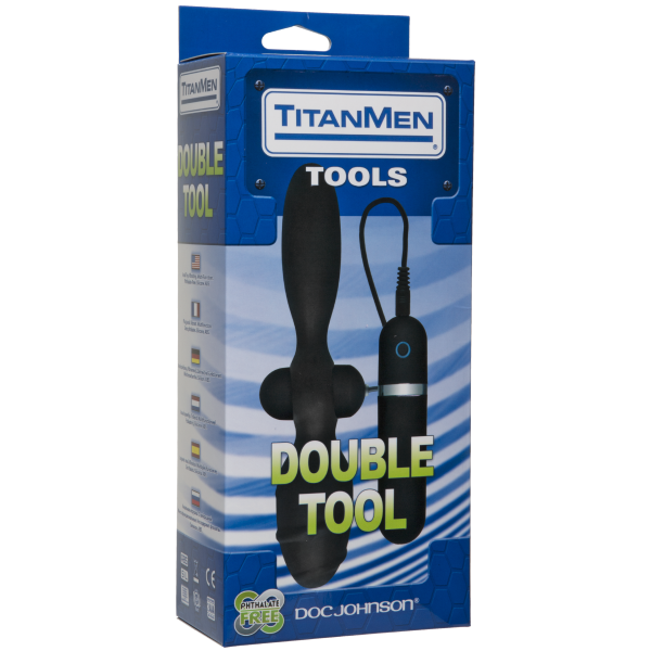 Double Tool Vibrating Butt Plug