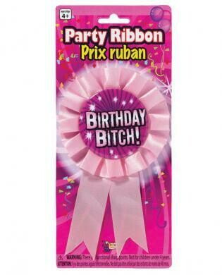 Birthday bitch party ribbon