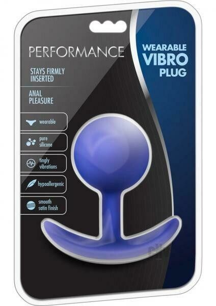 Performance Wearable Vibro Plug Indigo Blue