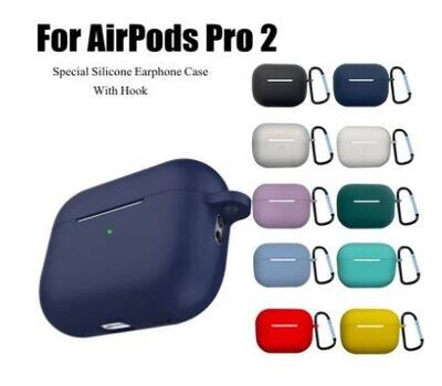 Silicone Case Soft Covers for Airpods, with keychain