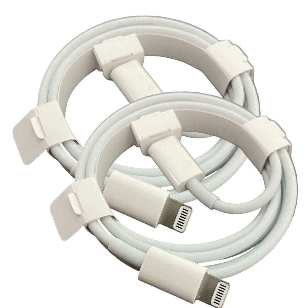 [2pcs] TPE USB Cables for iPhone 6/7/8/X/11/12/13/14
