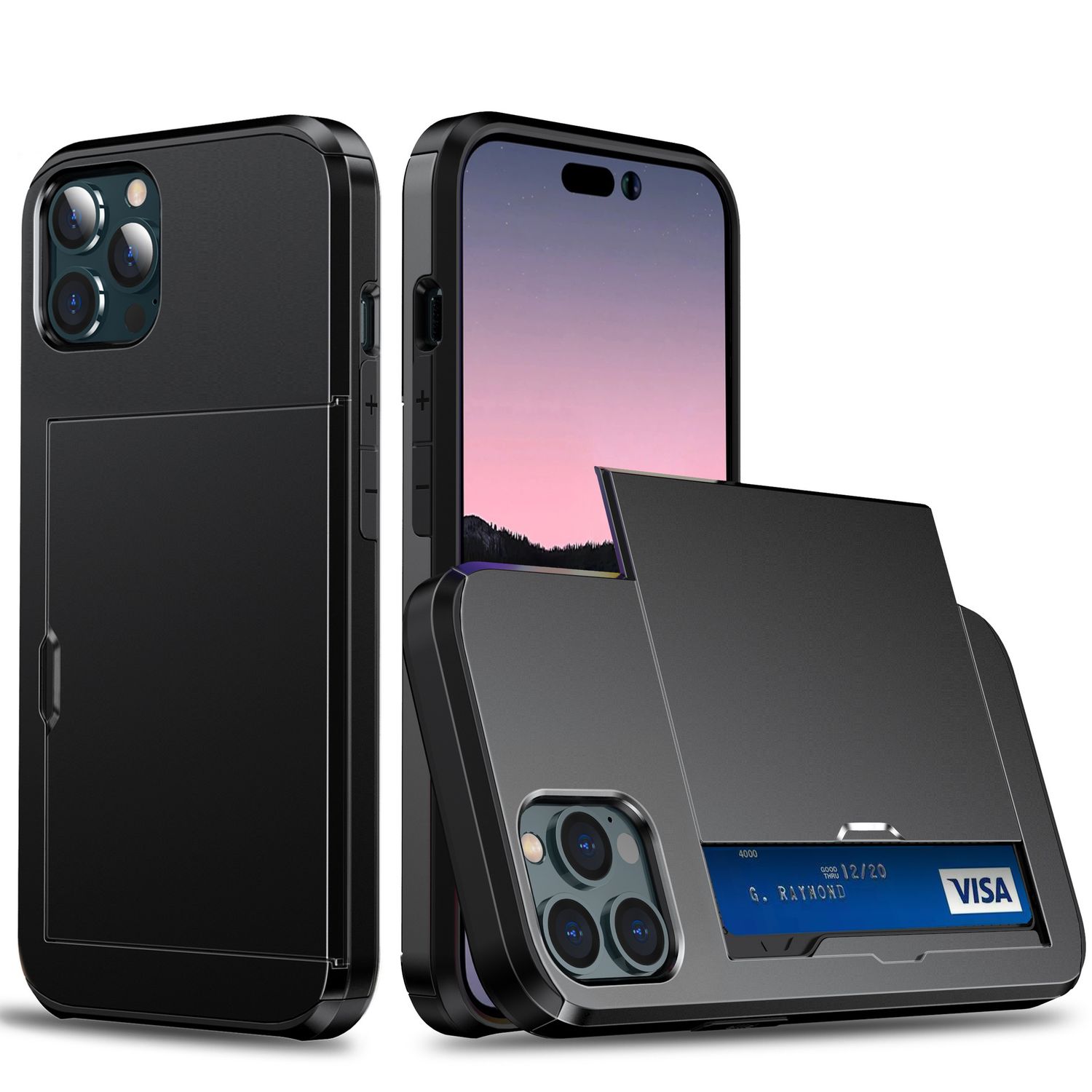 Card holder phone case for Iphone Samsung