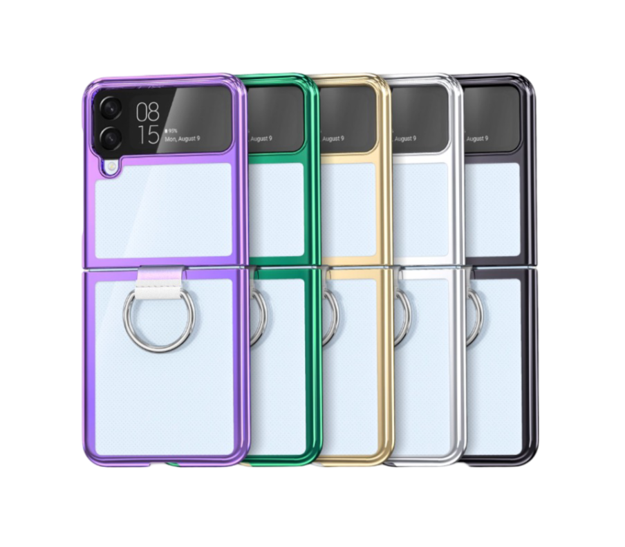Chrome Ring Case for Samsung Flip Phones