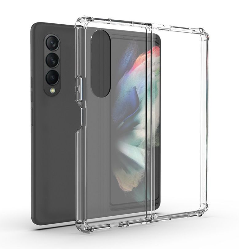 Samsung Fold 2 3 4 5 6 Clear TPU + Acrylic Case