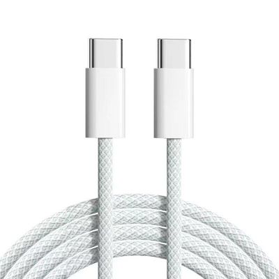 [2pcs] Braided USB Cable USB-C to C for IPHONE15 16 fast charging