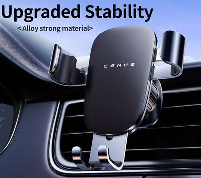 Alloy Metal Gravity Crane Phone Holder in Car [Vent Clip]