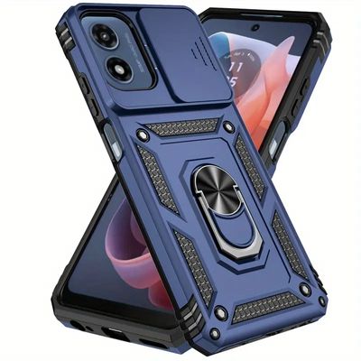 Ring Case with Window Slide for Moto Phones