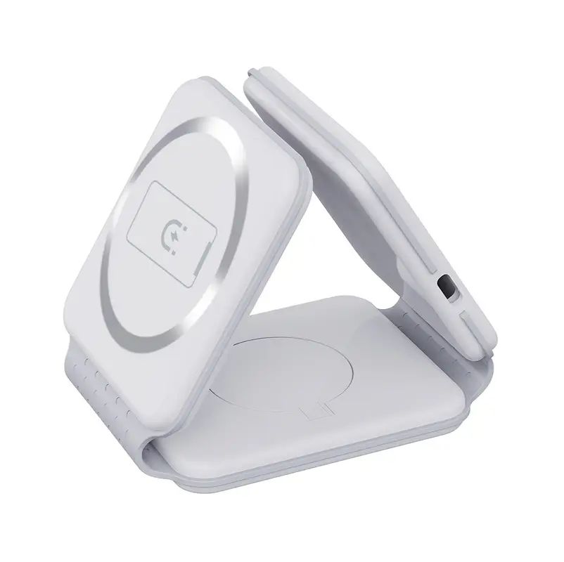 3 in 1 WIreless Charging Station Fold to Stand or Open Flat