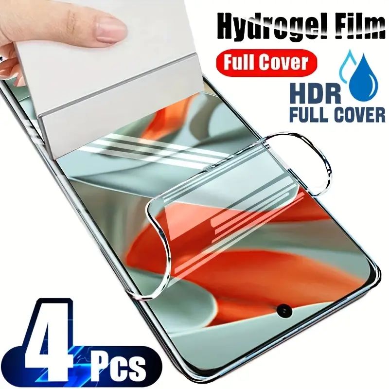 (4 pcs) Nano screen protector [HD Clear] scratch resist for iPhone Samsung