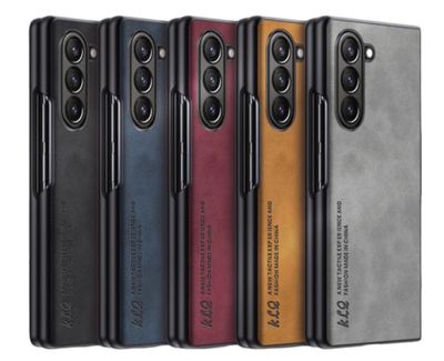 Suede Snap on Case for Samsung Fold Hard Protective Case