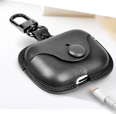 Leather (PU) Case for Airpods, with Keychain Leather (PU) Case for Airpods, with Keychain