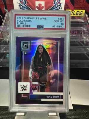 2023 WWE Chronicles Solo Sikoa Purple /49 #361 PSA 10