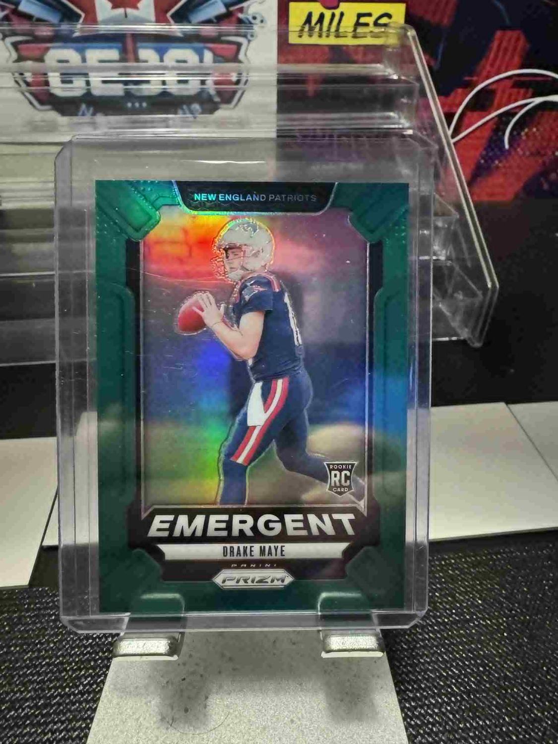 2024 Prizm Drake Maye Eergent #4 Green Prizm