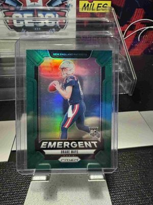 2024 Prizm Drake Maye Eergent #4 Green Prizm