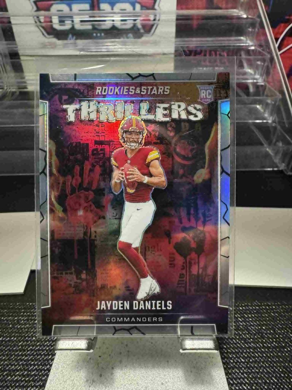 2024 Rookies &amp; Stars Jayden Daniels Thrillers Prizm #T-JDS