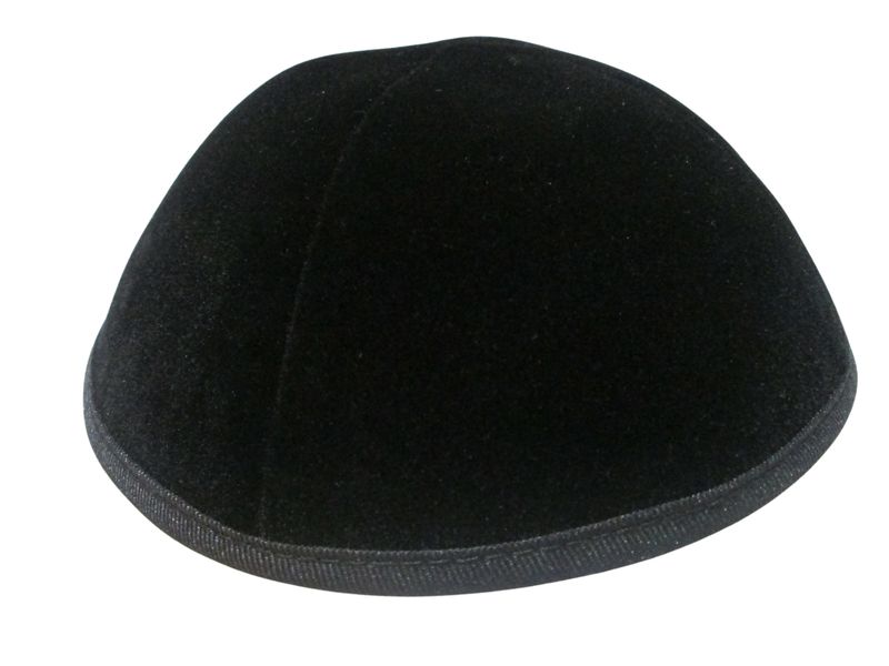 3pack Black Velvet Yarmulkas