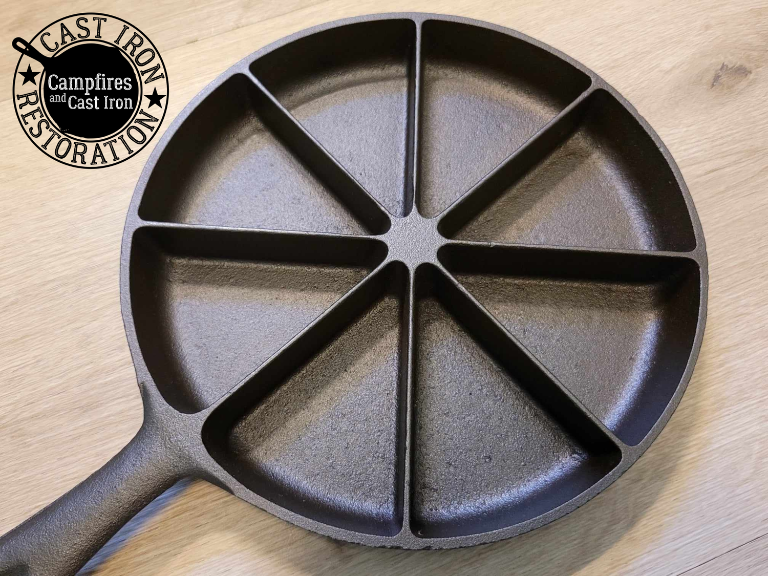 Birmingham Stove & Range (BSR) Cast Iron Divided Cornbread Skillet
