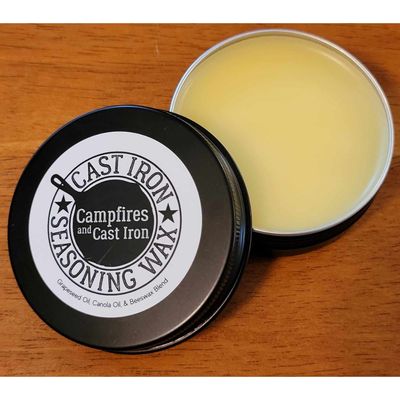 Cast Iron Seasoning and Maintenance Wax – Black Tin